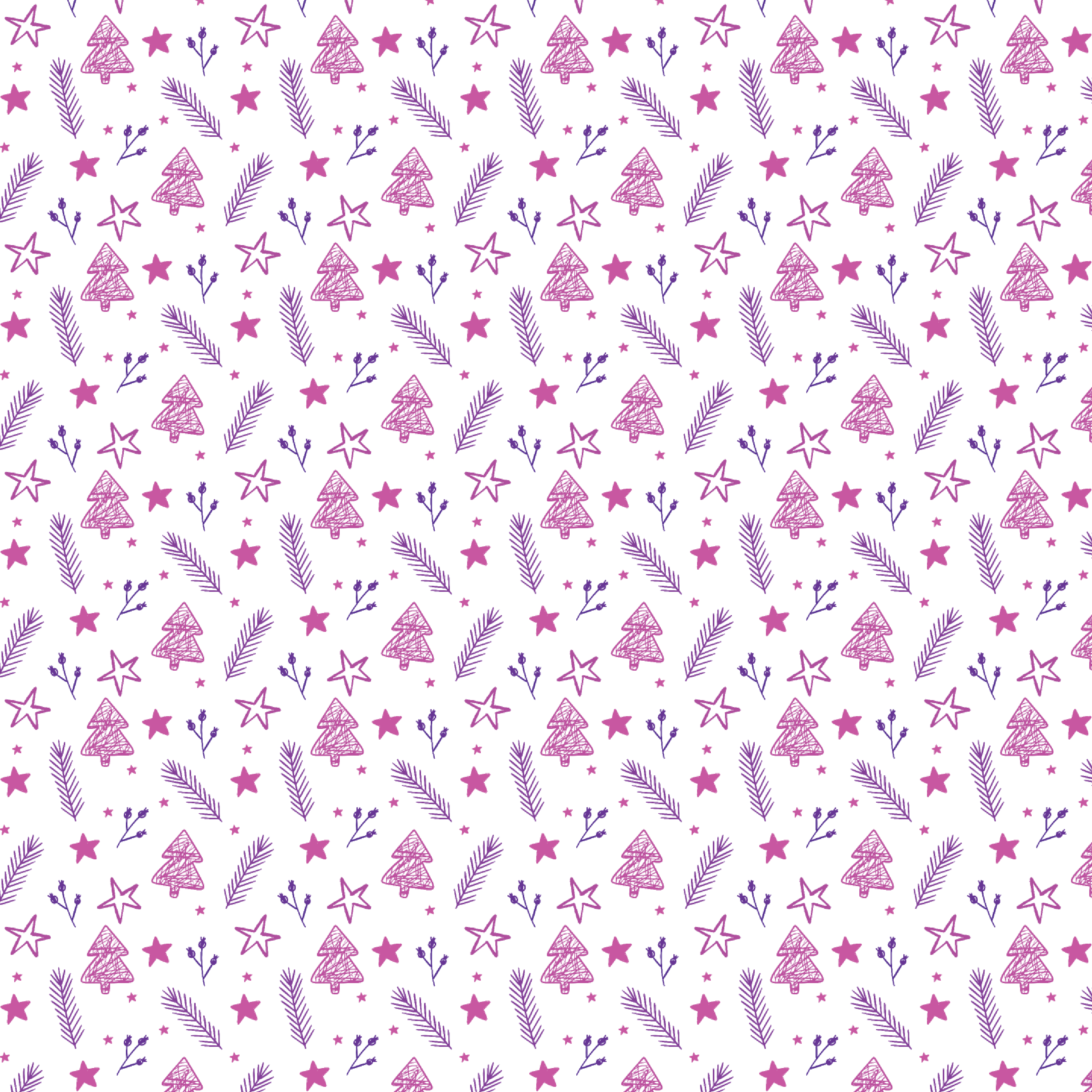 P1232 | Pinkish Purple Christmas Line Art Pattern Acrylic Sheets - CMB Pattern Acrylic